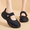 thumbnail image 2 of CAIXAI Women Walking Shoes Wide Toe Box Sneakers Women Comfortable Mesh Knitted Woven Platform Sneakers on Arch Support Mary Jane Shoes Hands Free Sports Shoes, 2 of 8