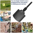 thumbnail image 3 of SDS Plus T-Post Ground Rod Driver, 65mm Drill Bit Driver,Hammer Drill Rod Converter for Rotary Hammer Drill Ground Rods, 3 of 5