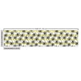 thumbnail image 3 of Floral Sofa Upholstery Fabric by the Yard, Calendula Blossoms Flower Petals Spring Zigzags Geometric Concept, Decorative Fabric for DIY and Home Accents, Dark Grey and Yellow Green by Ambesonne, 3 of 5