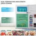 thumbnail image 4 of SUGIFT 3.2 cu ft Compact Stainless Steel Refrigerator White, 4 of 10