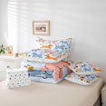 thumbnail image 6 of Homewish Cartoon Dog 7 Pieces Full Size Bedding Sets,Funny Animal Full Size Bed in a Bag,Blue,Polkadot Reversible, 6 of 8