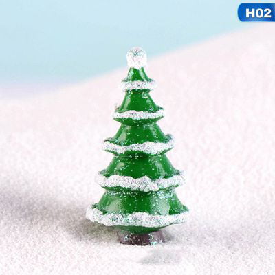 AkoaDa Christmas Gifts Micro Landscape Snow Scenery Landscaping Decorations Christmas Tree Accessories Variety Size Simulation