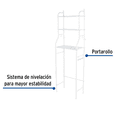 thumbnail image 2 of Mueble organizador blanco para baño con 3 repisas, Foset Foset OWC-3, 2 of 4