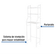 thumbnail image 2 of Mueble organizador blanco para baño con 3 repisas, Foset Foset OWC-3, 2 of 4