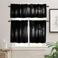 thumbnail image 3 of Gothic Style Landscape Valance Curtain Horror Dark Forest Halloween Grunge Background Rod Pocket Valance Window Treatments Short Curtains for Kitchen Living Room 54x18 Inch + 27x24 Inch X 2, 3 of 5