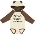 thumbnail image 3 of Inktastic My Best Friend is My Step Mother with Hearts Boys or Girls Long Sleeve Baby Bodysuit, 3 of 5