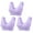 27-Purple, variant on YWDJ Bras for Women Push up 3 Pack Front Closure Comfy Bras Wireless Lounge Bras Wide Strap Full Coverage Cross Comfortable Bras Padded Plus Size Lace Comfort Bras Wrap Bras Purple S
