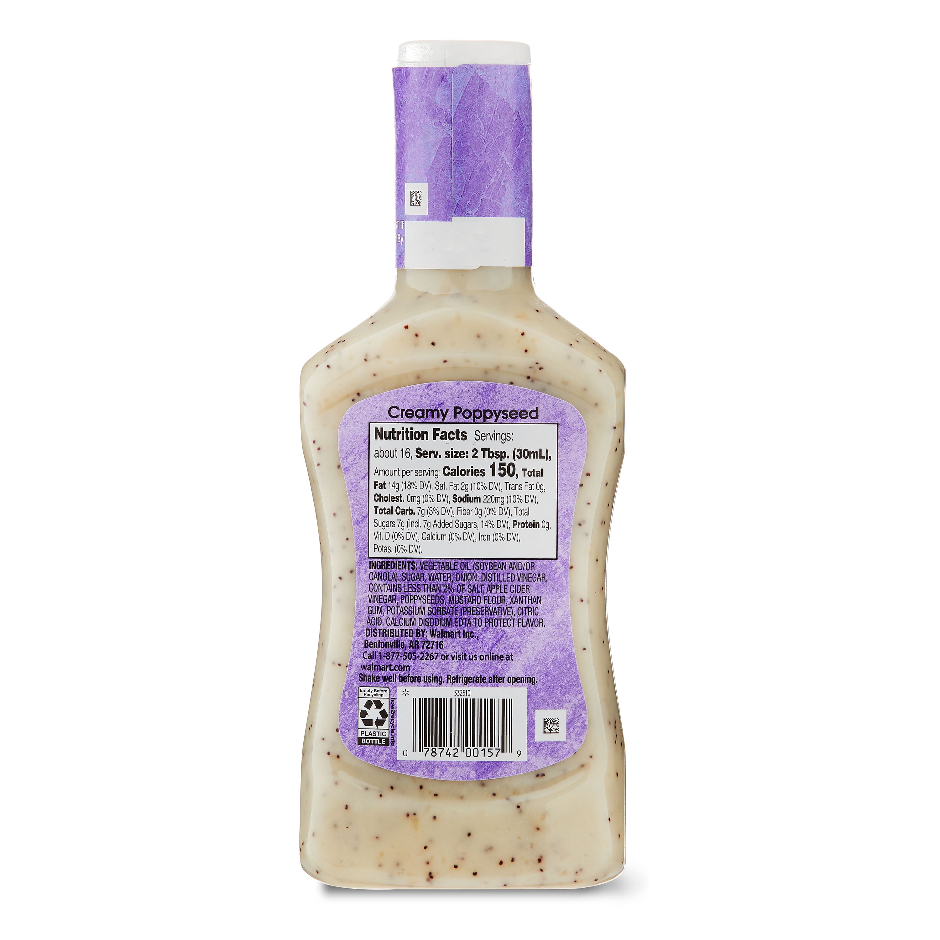 Great Value Creamy Poppyseed Dressing & Dip, 16 oz