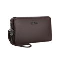 thumbnail image 2 of Bolso de mano con candado para hombre, tarjetero de lujo para teléfono, cartera de viaje para padre marrón, 2 of 9