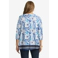thumbnail image 2 of Jessica London Women's Plus Size Swing Tunic Oversized Long Blouse, 2 of 3