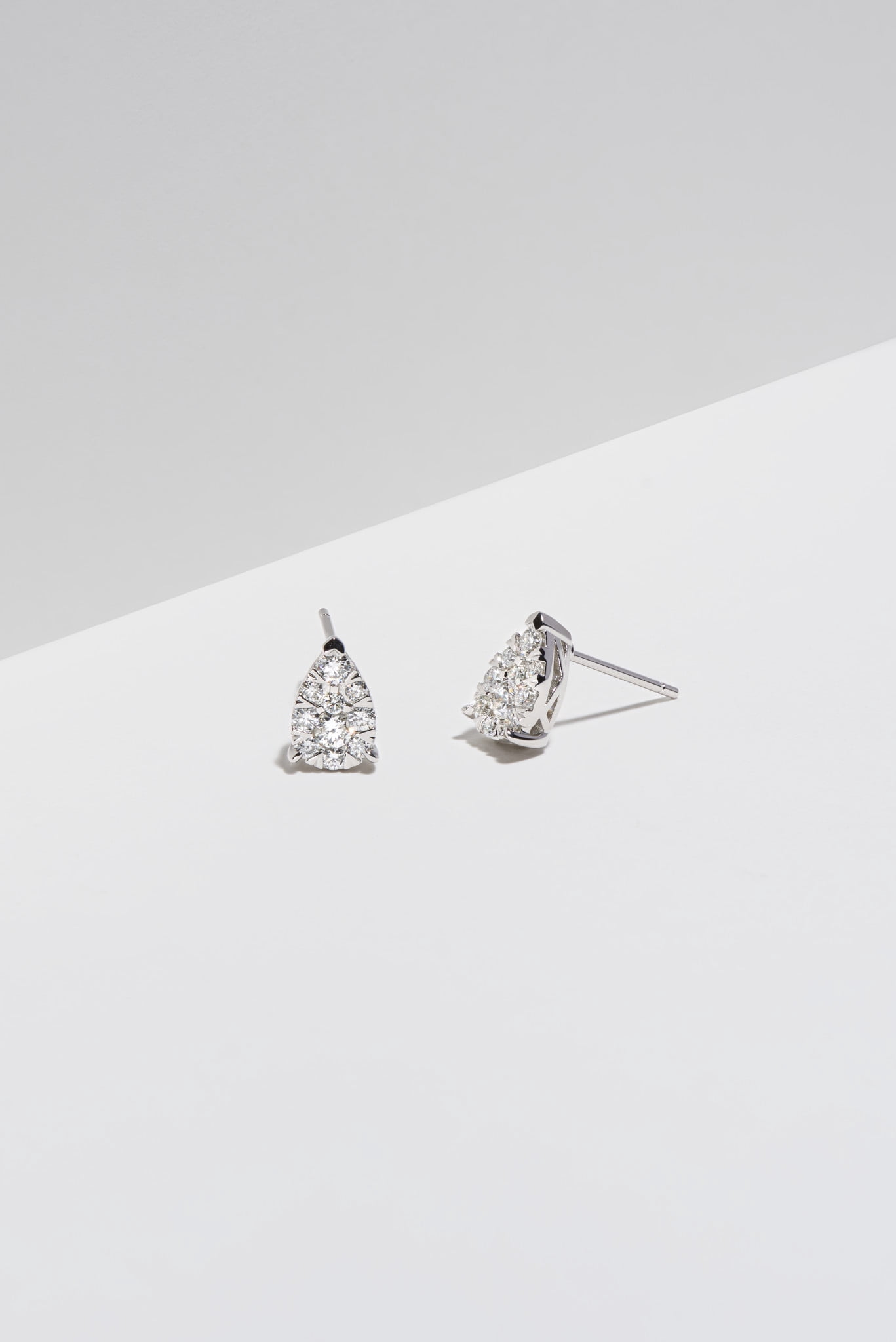 Morgan & Paige 1/2 CT TW Lab Grown Diamond Earrings in Platinum over Sterling Silver, Adult Female