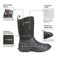 thumbnail image 4 of HISEA Women's Rubber Garden Boots Waterproof Insulated Yard Gardening Shoes Mid Height for Muck Mud Working Outdoor, 4 of 6