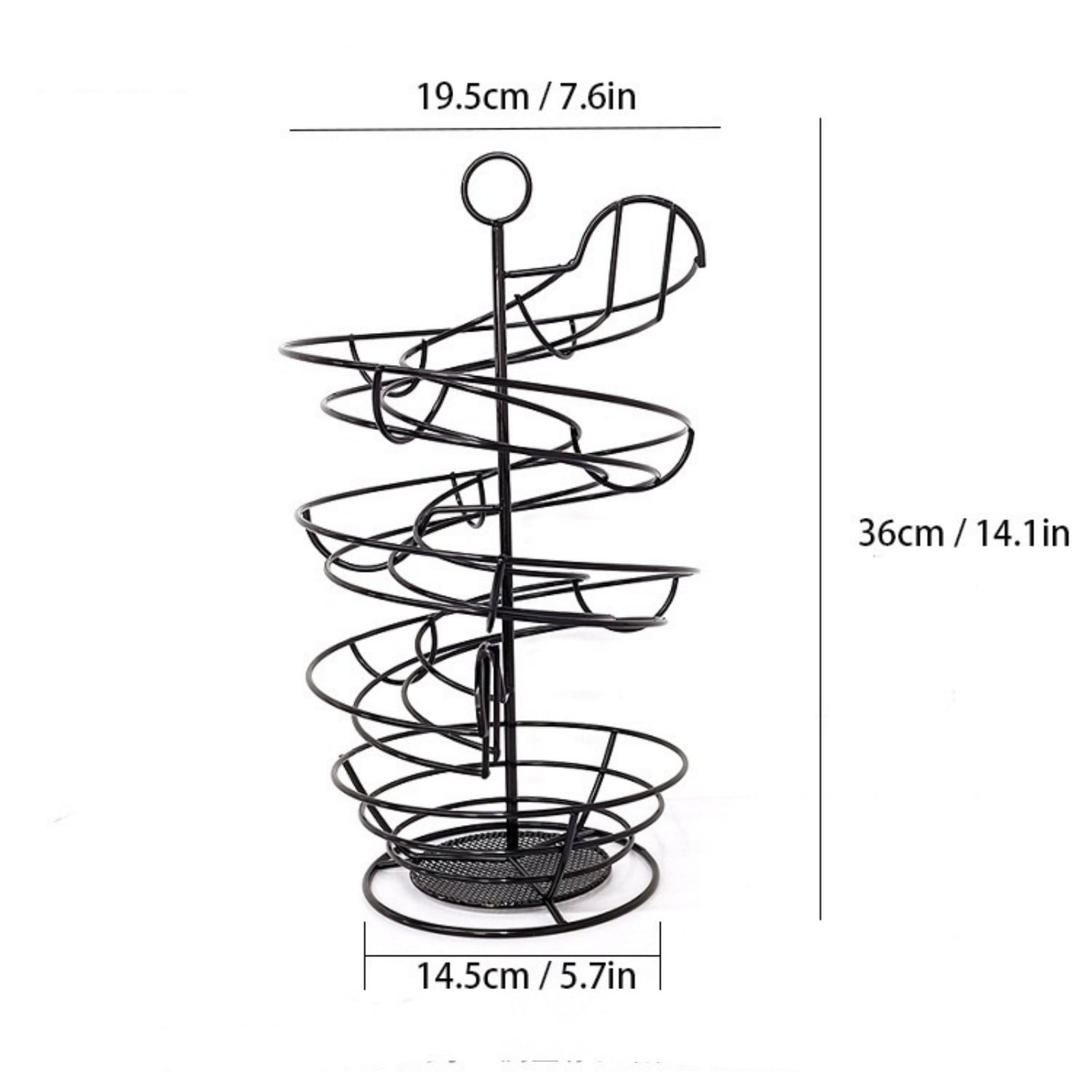 CMYYNNA Spiral Metal Egg Holder Countertop, Fresh Egg Holder Countertop,Egg Storage for Countertop, Spiral Egg Storage Display Rack for Kitchen,Farmhouse