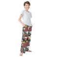 thumbnail image 4 of FORMRS Kids Pajama Pants with Pockets Size 11-12Y Boys Lounge Sleep Bottoms, Black Lucky Cat, 4 of 8