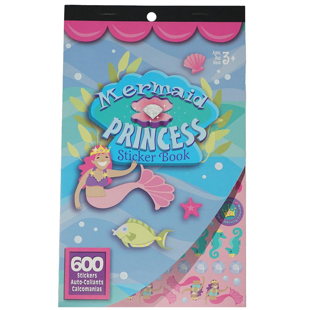 Mermaid Princess Craft Sticker Book Assortment, 600-Piece - Walmart.com