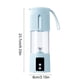 thumbnail image 3 of Licuadora Eléctrica Portátil (24 oz) | Molinillo Multiusos para Alimentos de Bebé, 12 Cuchillas de Alta Velocidad, Tamaño Compacto para Viajes, 3 of 6