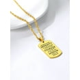 thumbnail image 6 of Bestyle Gold Plated Dog Tag Necklace Military Tag Cross Christian Religious Jewelry Bible Verse Inspirational Gift for Husband Father Son, 6 of 9