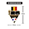 thumbnail image 4 of Pin coleccionable de balón de fútbol Bélgica HONAV para la Copa Mundial de la FIFA 2026, 4 of 5