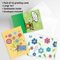 Thinking of You Greeting Cards Value Pack I Set of 16 (8 Designs