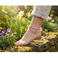 thumbnail image 3 of Bling Jewelry Womens  Lucky Elephant Anklet Ankle Bracelet Bali Oxidized, 3 of 4