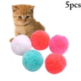 thumbnail image 2 of 5PCS Chat Laine Boule Interactive Peluche Chaton Boule Jouet Fil Boule pour Chat, 2 of 10