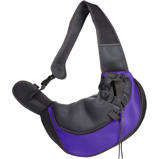 Portabebés para perros para mascotas, malla transpirable, portátil, seguro para viajes, bolso de hombro para mascotas con correa ajustable antideslizante para el hombro para pequeños