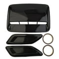 thumbnail image 6 of 3Pcs Glossy Black Car Center&Side Air Flow Intake Hood Scoop Vent Bonnet Decorative Cover Fit For All Automobiles Exterior Parts, 6 of 9