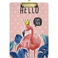 thumbnail image 1 of FMSHPON FamingoCrown Palm Leaves Polka Dots Clipboard Hardboard Wood Nursing Clip Board and Pull for Standard A4 Letter 13x9 inches, 1 of 8