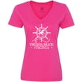 thumbnail image 3 of Inktastic Virginia Beach VA Nautical Women's V-Neck T-Shirt, 3 of 5