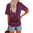 thumbnail image 7 of Anbech Sunflower Shirts for Women Graphic Tee Ladies Patriotic Tee Shirt Christian Top Short Sleeve, 7 of 7