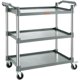 thumbnail image 1 of Carrito de servicio utilitario VEVOR, 3 niveles, 100 kg, carga gris, 1 of 9