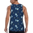 thumbnail image 3 of Fotbe Space Dinosaur Pattern Men's Quick Dry Workout Tank Top Gym Muscle Tee Fitness Bodybuilding Sleeveless T Shirt Breathable Workout Shirt-, 3 of 9