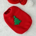 thumbnail image 3 of Mightlink Pet Christmas Vest Cartoon Christmas Elements Soft Washable Breathable Sleeveless Round Neck Christmas Tree Warm Dog Vest Pet Clothes, 3 of 6