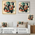 thumbnail image 4 of DESIGN ART Designart "Colors Of Progress I" Modern Midcentury Canvas Art Print 16 in. wide x 16 in. high, 4 of 5