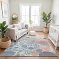 thumbnail image 7 of Addison Rugs Mayfield Premium Machine Washable Transitional Geometric Denim Rectangle Rug, 9' x 12', 7 of 7