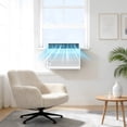 thumbnail image 6 of KISSAIR Window Air Conditioner with Remote Control, 10000 BTU Ashrae 115 Volt U-Shape , U-shaped Window AC Unit 6 Modes and 3 Fan Modes, 24 Hour Timer, 450 Sq.Ft, 6 of 10