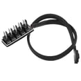 thumbnail image 1 of For Pwm Fan Hub, Pc Cpu Cooling 4 Pin Fan Power Cord Hub Splitter Adapter, 1 of 5