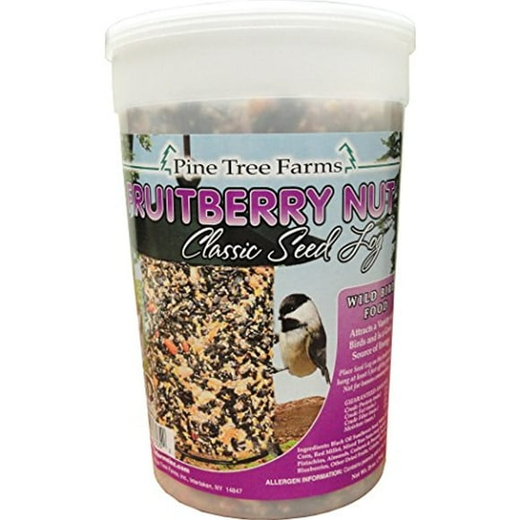 Pinetree Farms Pine Tree 8005 Fruit Berry Nut Classic Seed Log, 32-Ounce