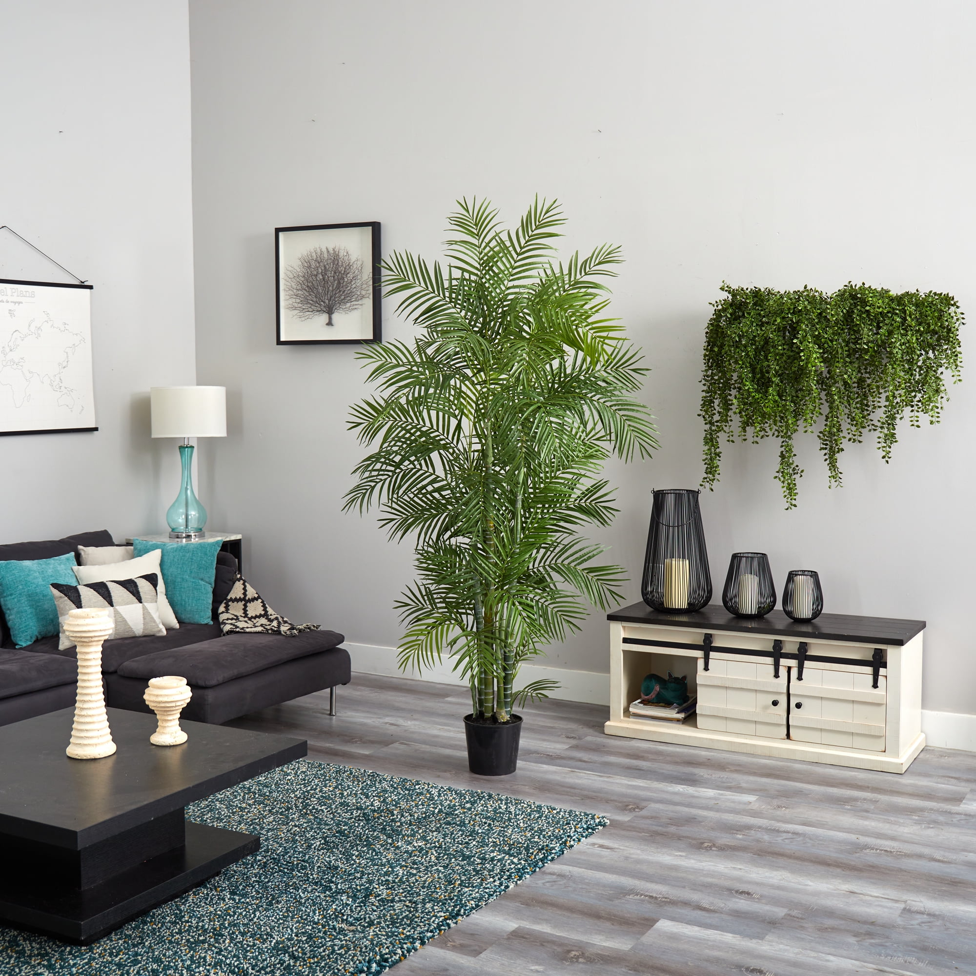 Nearly Natural 6 ft. Areca Silk Palm Tree