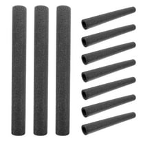 WORGEOUS 12pcs Foam Tube Pipe Insulation Freeze Protection Cover Foam Tube Pipe Insulation Foam Tubing For Protecting Pipes And Heat Preservation Black