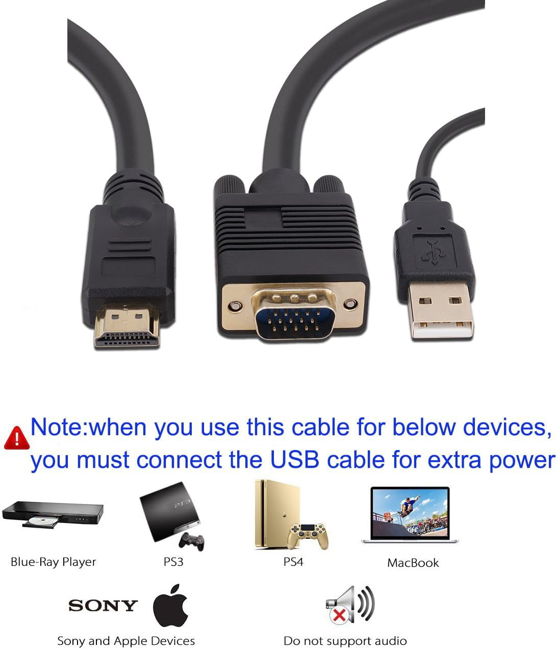 Câble HDMI to VGA - Accessoires Ordinateurs - Yaratech #1 Boutique Hightech