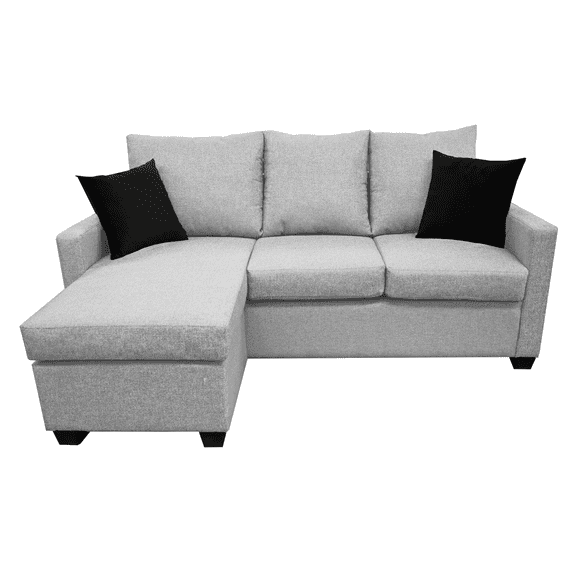 Sala Esquinera El Bazar Store Denver Gris Plata 200x140 cm