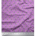 thumbnail image 1 of Soimoi Polyester Crepe Fabric Dot,Leaves & Rose Floral Fabric Prints by Yard 52 Inch Wide, 1 of 3