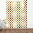 thumbnail image 4 of Floral Fabric by the Yard, Image of Repetitive Leaves from Autumn Season in Nature Tones, Upholstery Fabric for Dining Chairs Home Decor Accents, White Burnt Orange by Ambesonne, 4 of 5