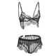 thumbnail image 3 of Prettyia Black Lingerie Mujeres Lace Babydoll Panty Colcomx Sujetador de encaje para mujer, 3 of 8