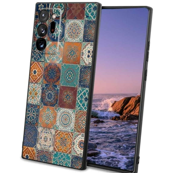 Compatible with Samsung Galaxy Note 20 Ultra 5G Phone Case, Moroccan-tile-aesthetic Case Men Women, Flexible Silicone Shockproof Case for Samsung Galaxy Note 20 Ultra 5G