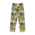 thumbnail image 6 of Uemuo Hawaiian Style Pattern Men's Wide Leg Palazzo Lounge Pants with Pockets Light Weight Loose Comfy Casual Pajama Pants-XX-Large, 6 of 9
