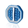thumbnail image 2 of Cubo de hielo Caldera de silicona Molde Reutilizable Molde Reutilizante Refrigerador Maker portátil Agua Vino Contenedor Botella Casa Viaje Azul Octangle Moyic HA012264-02B, 2 of 2