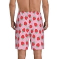 thumbnail image 3 of Kdxio Hand Drawn Strawberry Print Mens Sleep Shorts Bottoms Soft Comfy Pajama Wear Pants with Drawstring Pockets, 3 of 7