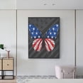 thumbnail image 6 of Gaeub Butterfly With USA Flag Print Canvas Wall Art for Bathrooms Bedroom,Wall Decor,Framed Artwork for Wall,Modern Wall Decorations Prints Picture,Home Decor Wall Pictures 30" x 40", 6 of 8